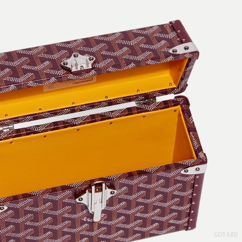 Burgundy Goyard Cassette Trunk Bag | BWNR1585