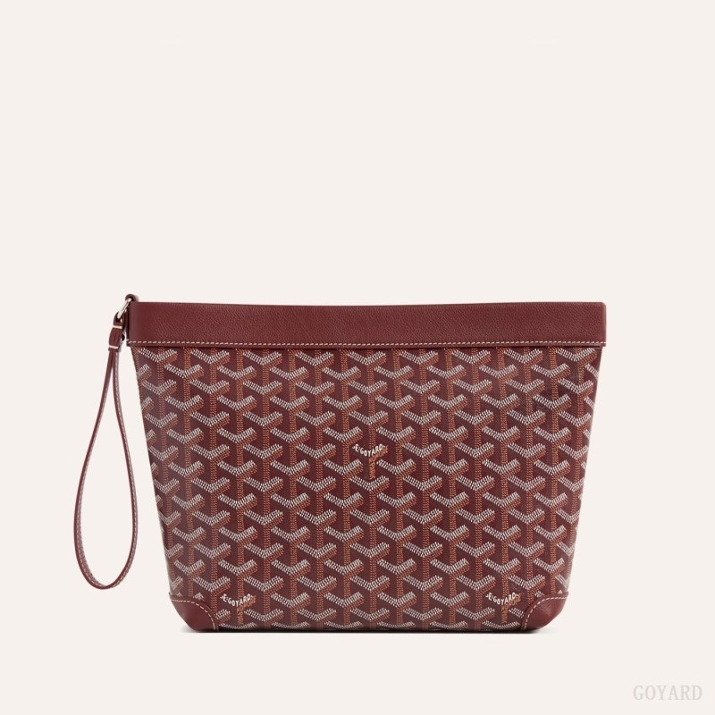 Burgundy Goyard Conti pouch | RZJH8595