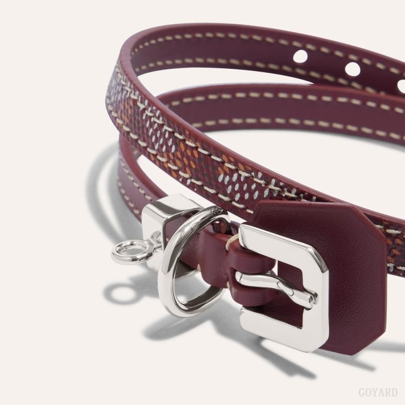 Burgundy Goyard EDMOND BRACELET | DVKG9132