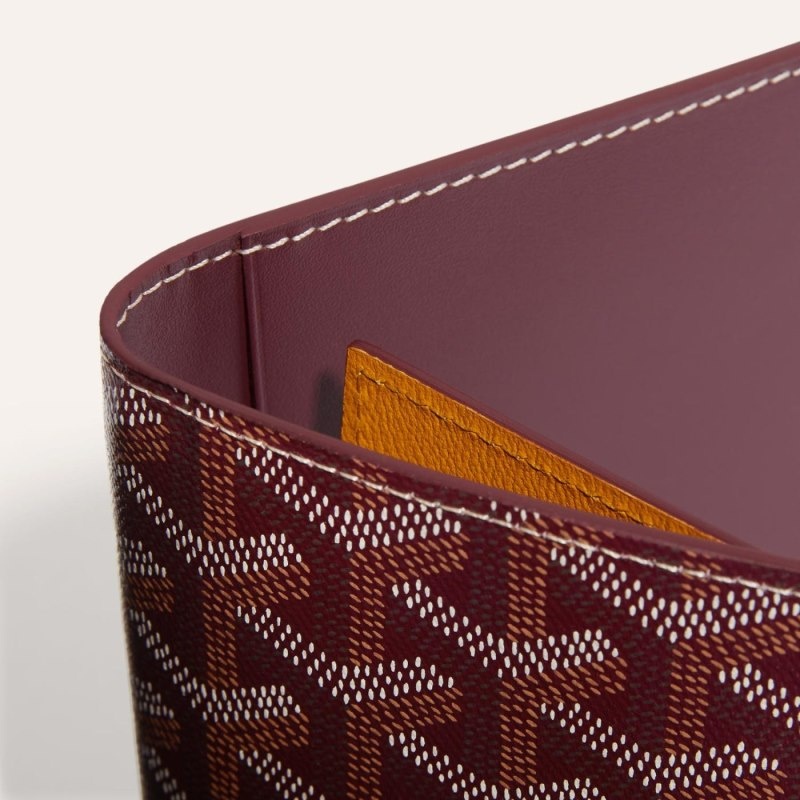 Burgundy Goyard GRENELLE PASSPORT COVER | IZRI1463