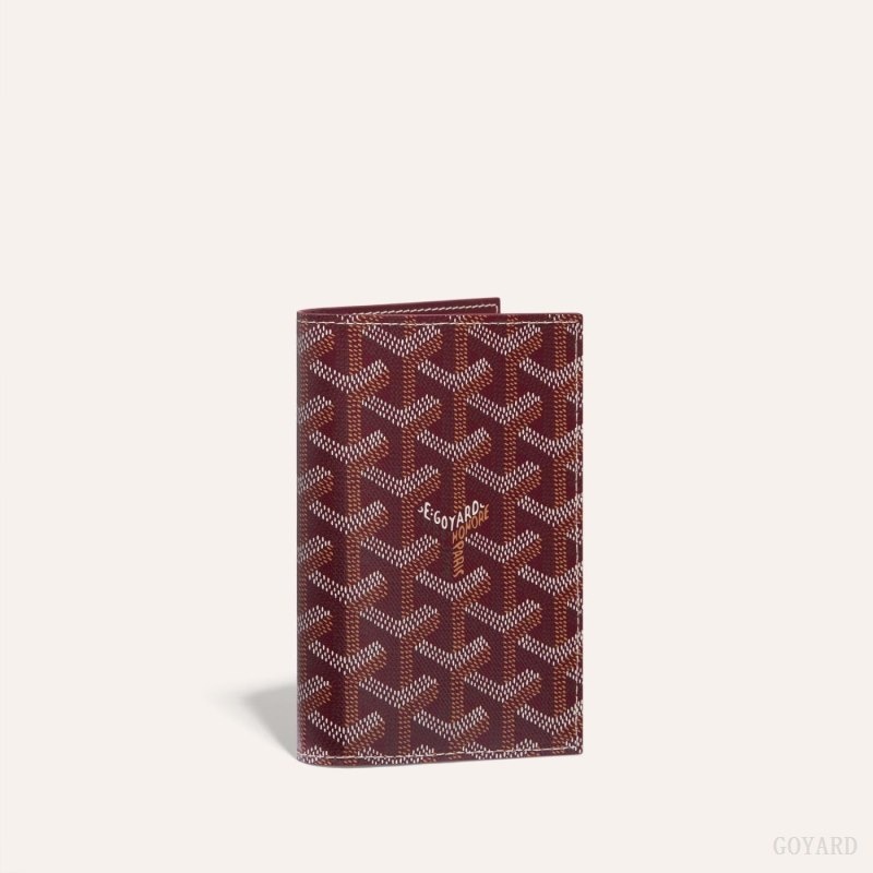 Burgundy Goyard GRENELLE PASSPORT COVER | IZRI1463