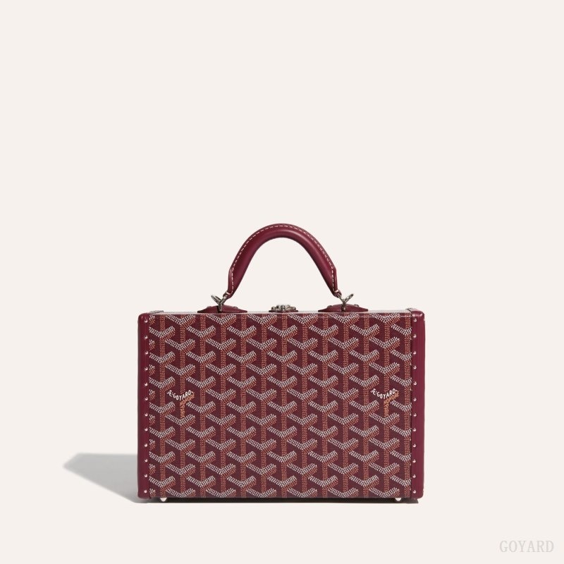 Burgundy Goyard Grand Hôtel Trunk Bag | OMQH8926