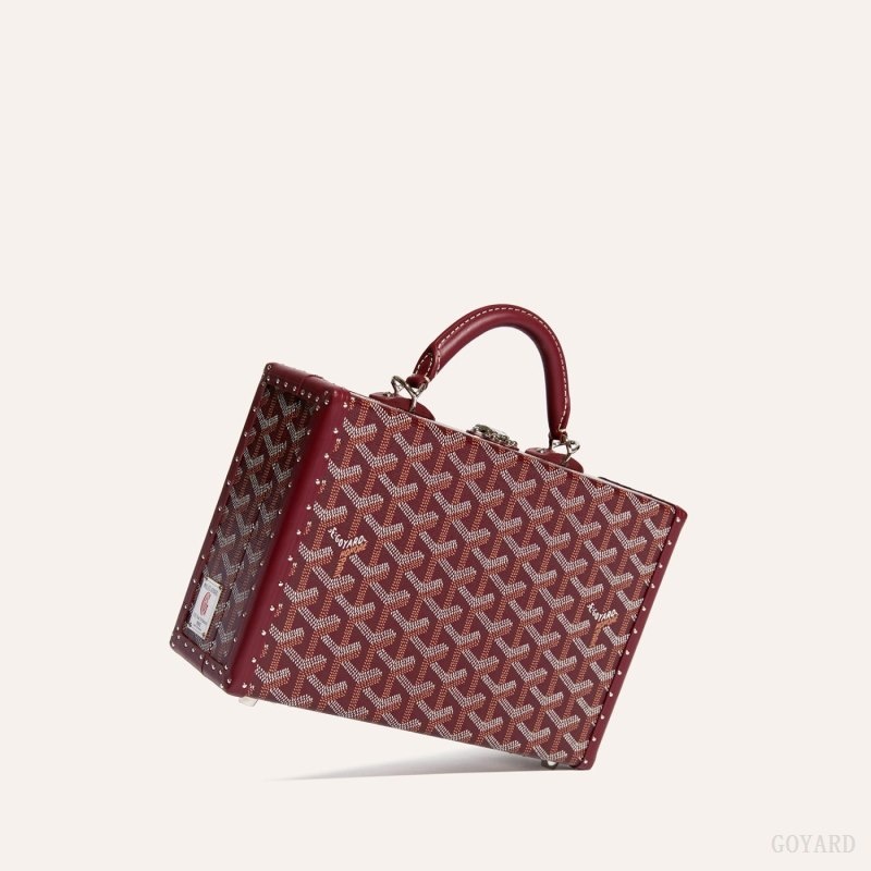 Burgundy Goyard Grand Hôtel Trunk Bag | OMQH8926