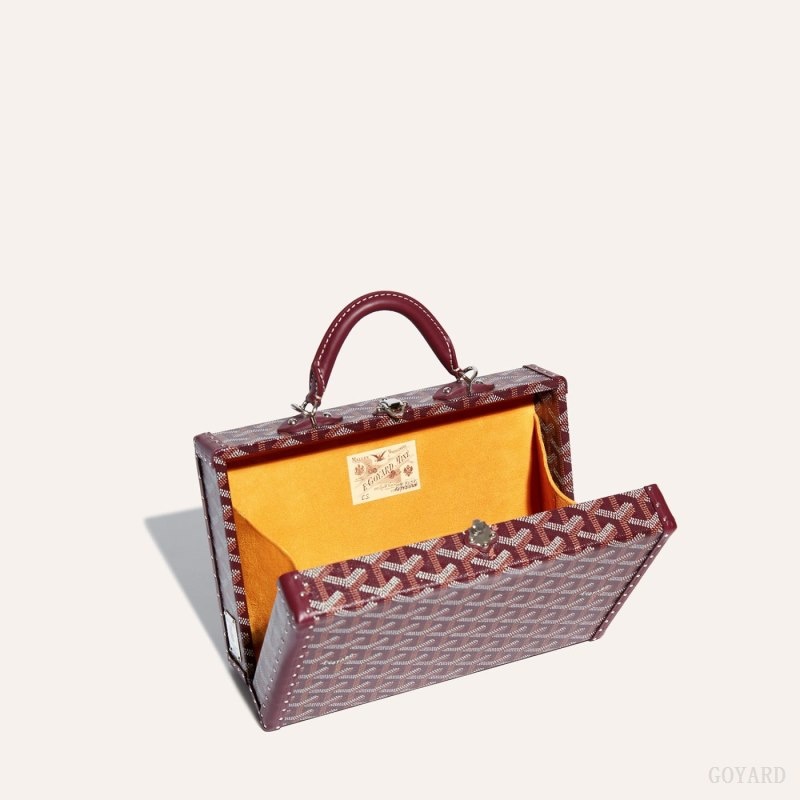 Burgundy Goyard Grand Hôtel Trunk Bag | OMQH8926