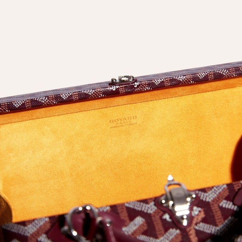 Burgundy Goyard Grand Hôtel Trunk Bag | OMQH8926