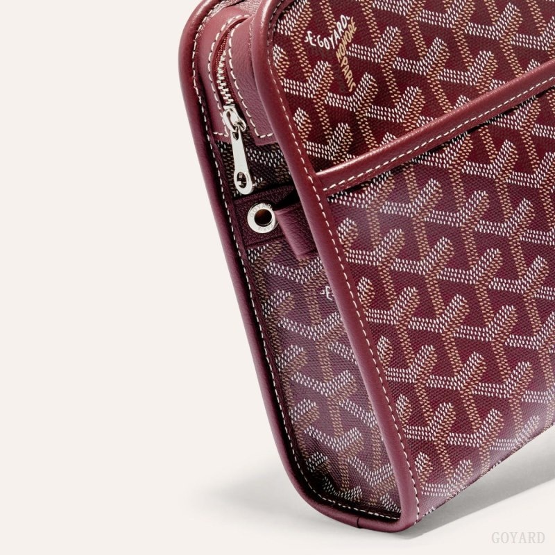 Burgundy Goyard JOUVENCE GM TOILET BAG | RONX9228