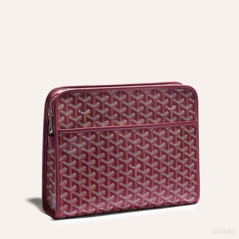 Burgundy Goyard JOUVENCE GM TOILET BAG | RONX9228