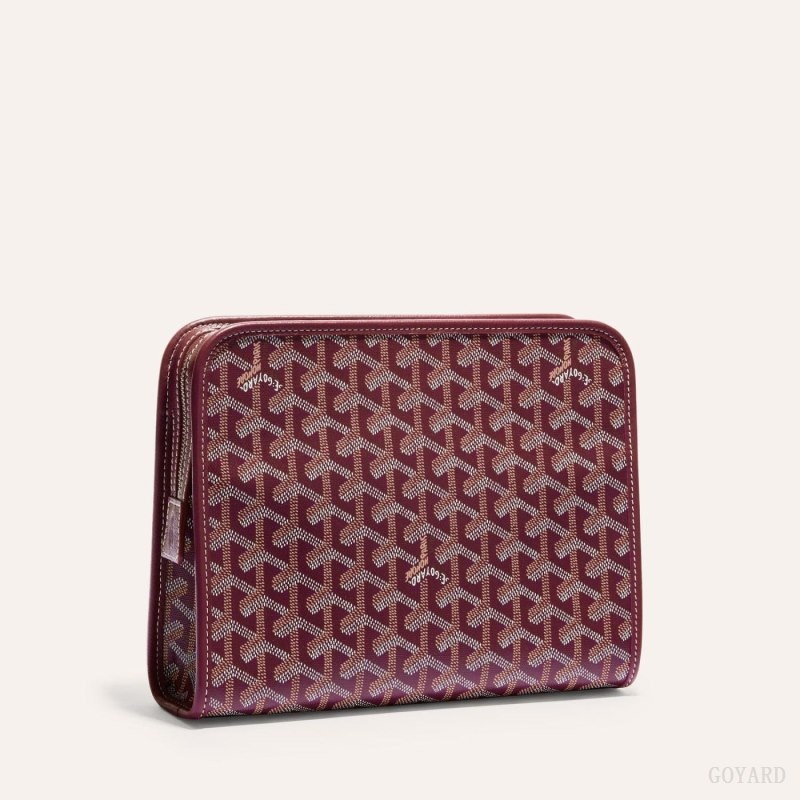 Burgundy Goyard JOUVENCE MM TOILET BAG | BDLS4470