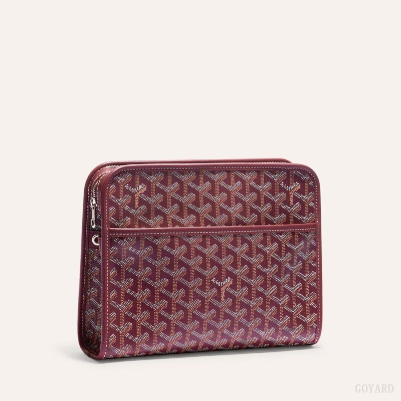 Burgundy Goyard JOUVENCE MM TOILET BAG | BDLS4470