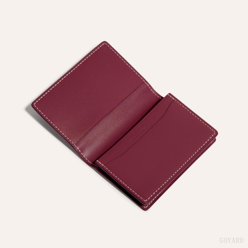 Burgundy Goyard MALESHERBES CARD WALLET | GBAS9920