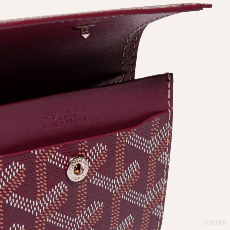 Burgundy Goyard MARIGNY WALLET | EMLY3766