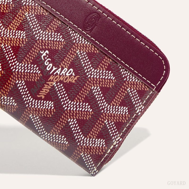 Burgundy Goyard MATIGNON MINI WALLET | KTRN7869