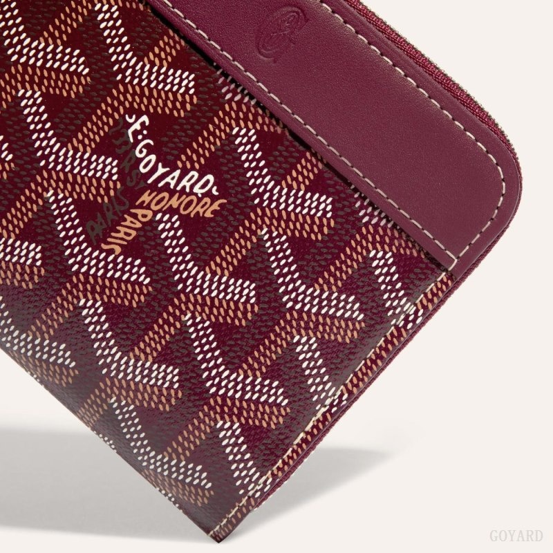 Burgundy Goyard MATIGNON PM WALLET | EOWD4904