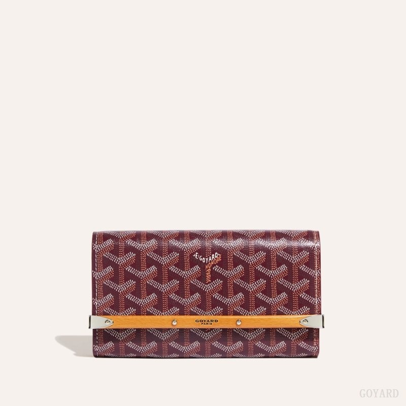 Burgundy Goyard Monte-Carlo Mini Case | FBER2815