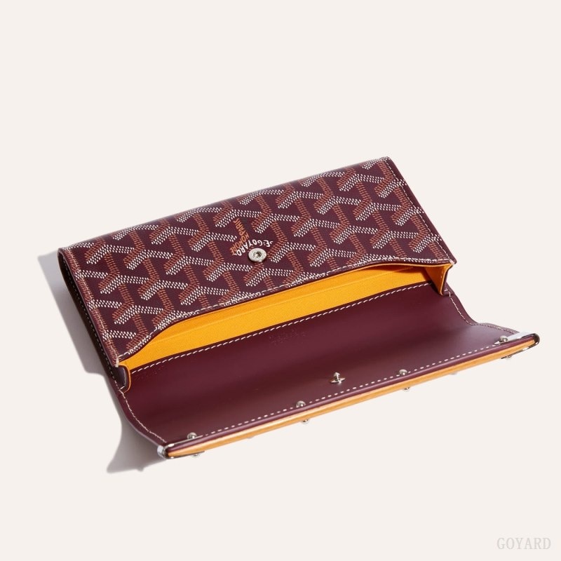 Burgundy Goyard Monte-Carlo Mini Case | FBER2815