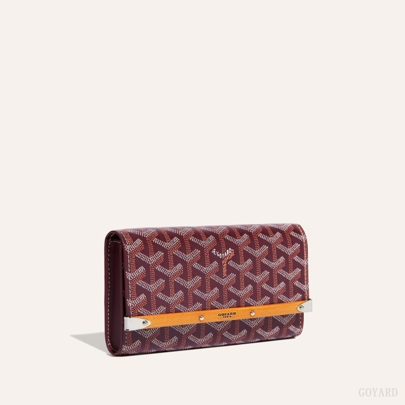 Burgundy Goyard Monte-Carlo Mini Case | FBER2815