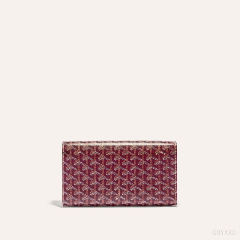 Burgundy Goyard Monte-Carlo PM Clutch | CCED2409