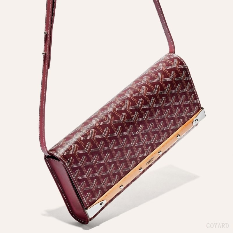 Burgundy Goyard Monte-Carlo PM Clutch | CCED2409