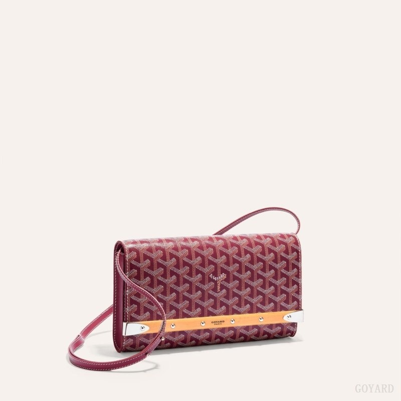 Burgundy Goyard Monte-Carlo PM Clutch | CCED2409