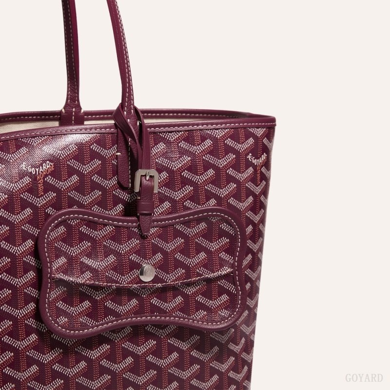 Burgundy Goyard Os Grey Dog pocket | PLLQ7194