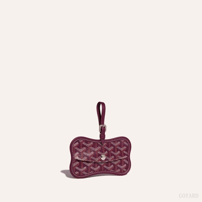 Burgundy Goyard Os Grey Dog pocket | PLLQ7194