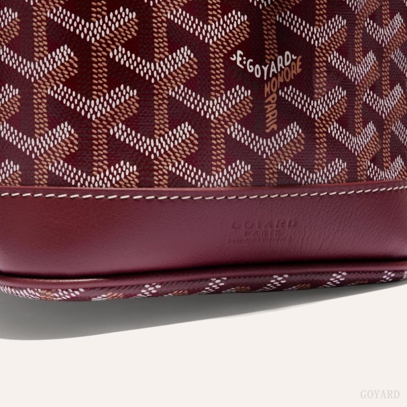 Burgundy Goyard PETIT FLOT BUCKET BAG | QHTJ9948