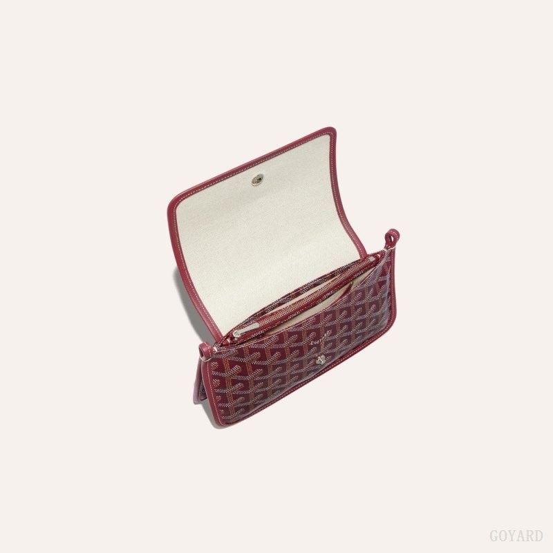 Burgundy Goyard PLUMET POCKET WALLET | KDGR4569