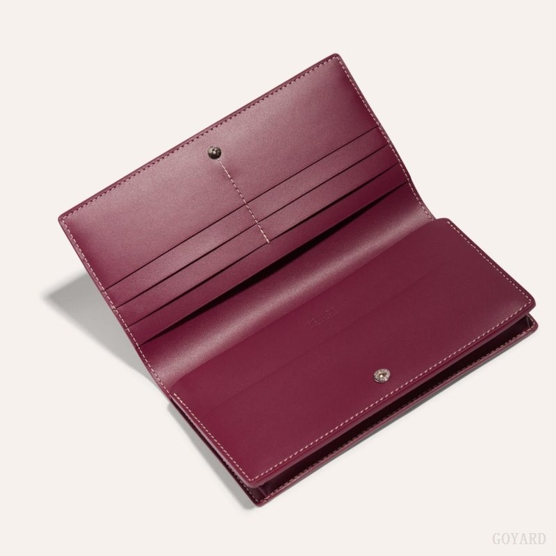 Burgundy Goyard RICHELIEU WALLET | XNKI9776