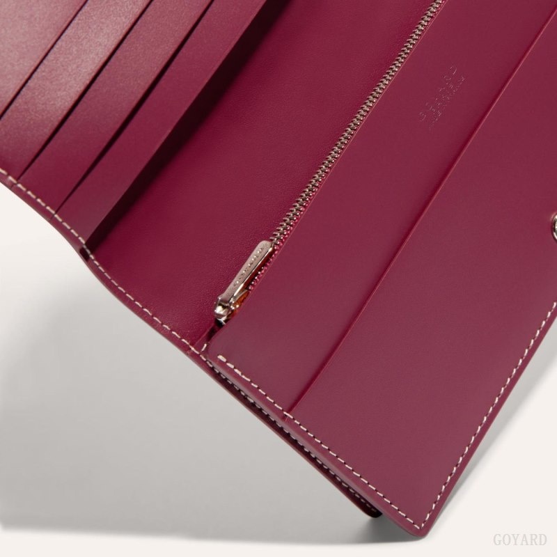 Burgundy Goyard RICHELIEU WALLET | XNKI9776