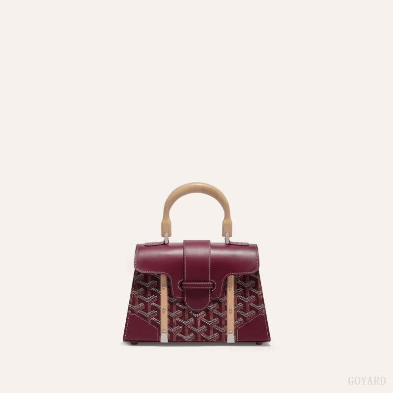 Burgundy Goyard SAÏGON STRUCTURE MINI BAG | GGFO5103