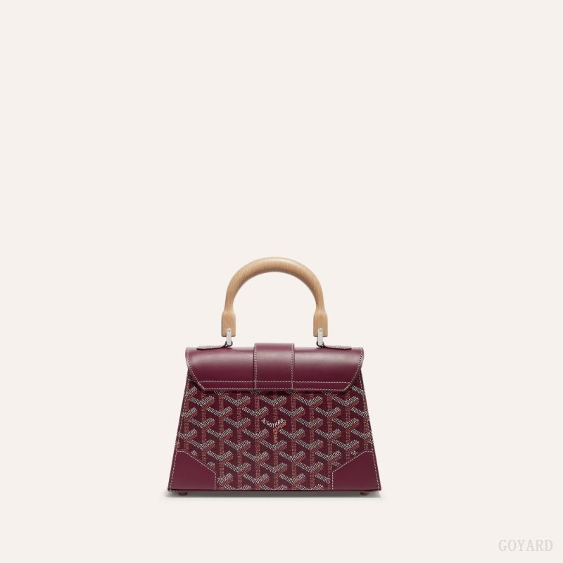 Burgundy Goyard SAÏGON STRUCTURE MINI BAG | GGFO5103