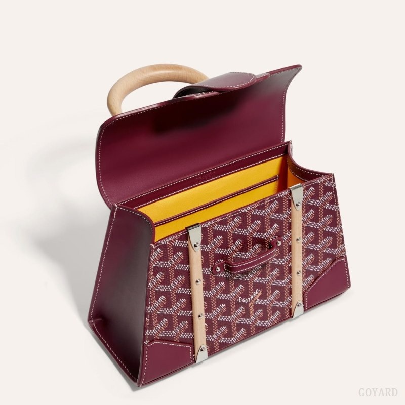 Burgundy Goyard SAÏGON STRUCTURE MINI BAG | GGFO5103