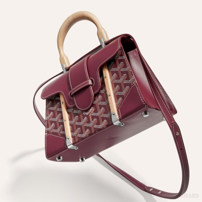 Burgundy Goyard SAÏGON STRUCTURE MINI BAG | GGFO5103