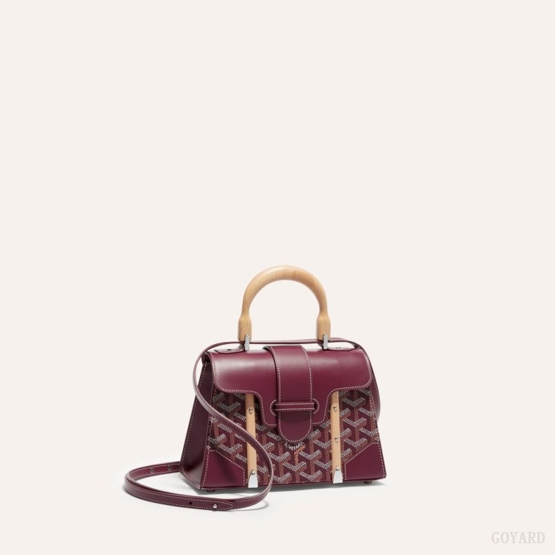 Burgundy Goyard SAÏGON STRUCTURE MINI BAG | GGFO5103