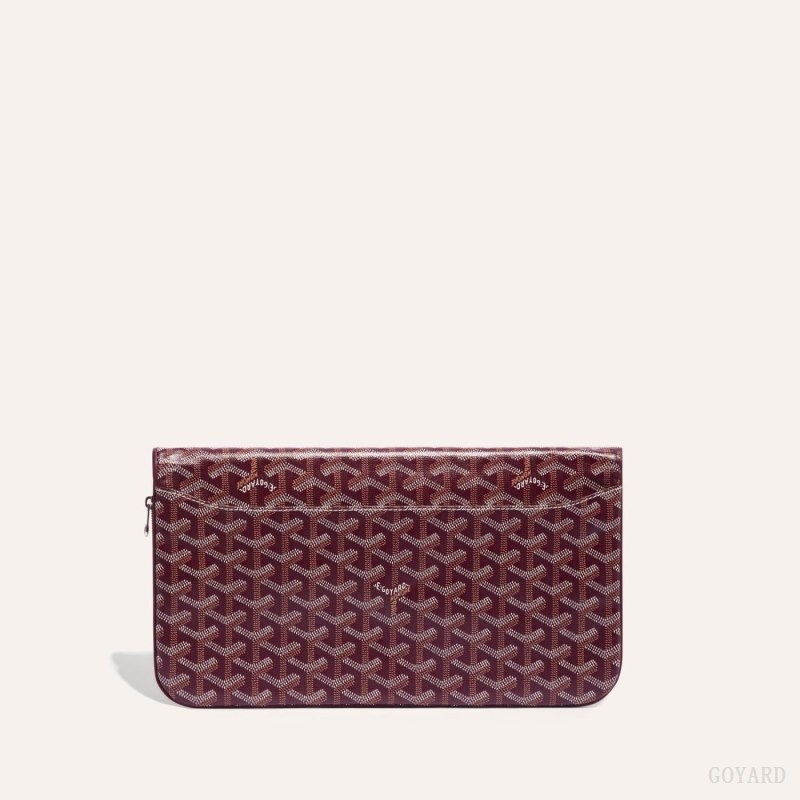 Burgundy Goyard SAINTE-MARIE CLUTCH | HHLC9378