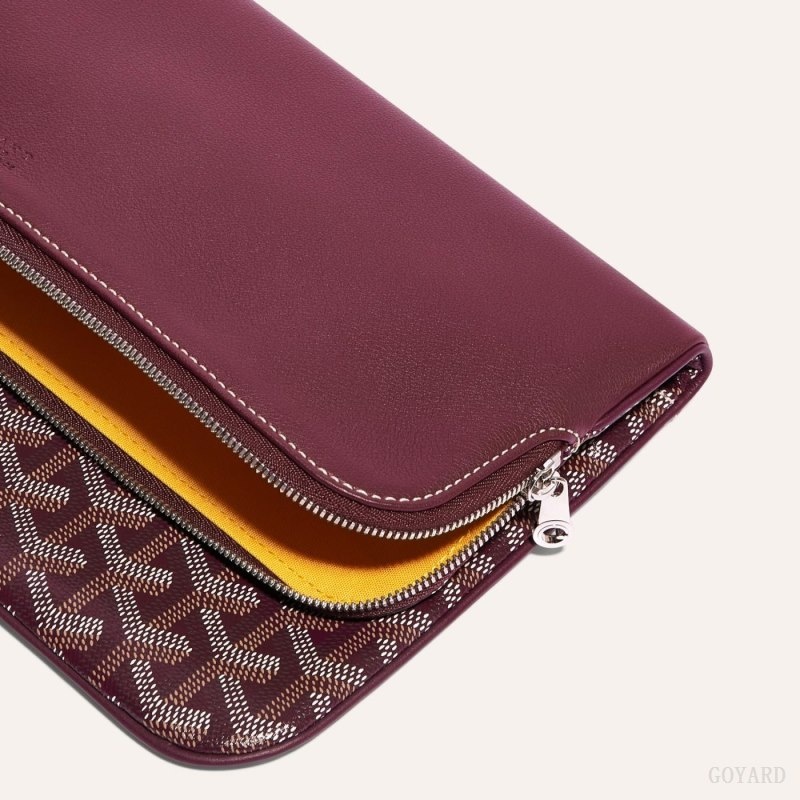 Burgundy Goyard SAINTE-MARIE CLUTCH | HHLC9378