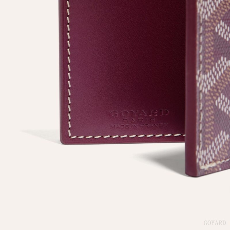 Burgundy Goyard SAINT-MARC CARD WALLET | TLKJ6818