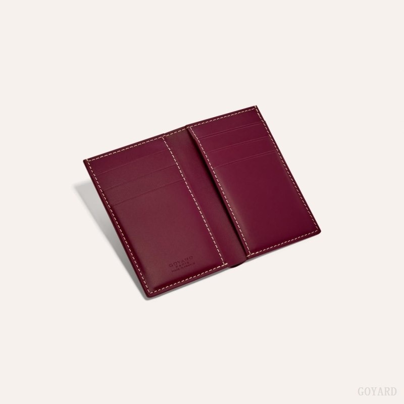 Burgundy Goyard SAINT-PIERRE CARD WALLET | KOAV7615