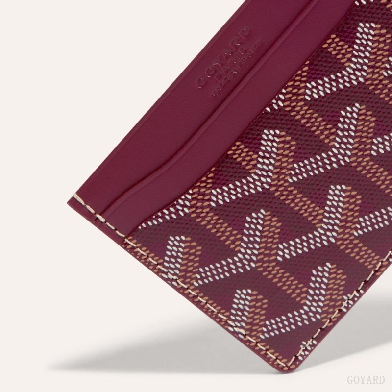 Burgundy Goyard SAINT-SULPICE CARD WALLET | TXCX7408