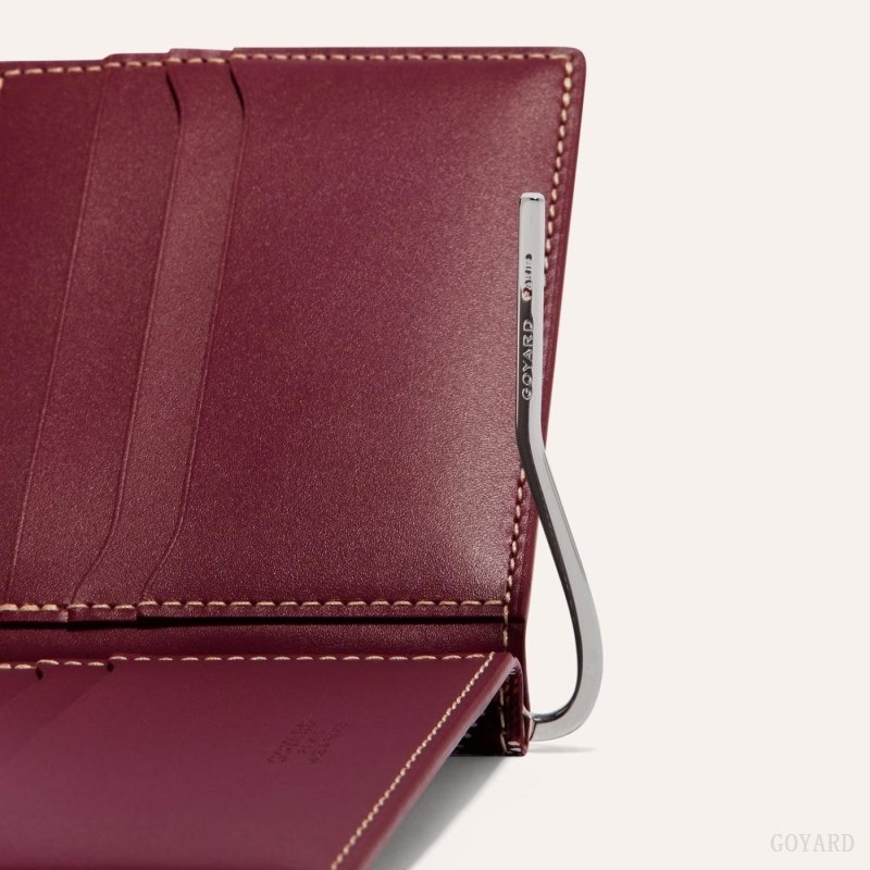 Burgundy Goyard SAINT-THOMAS BILL FOLD | LRZJ0698