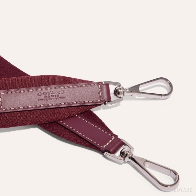 Burgundy Goyard SANGLE MM STRAP | WFQG2819