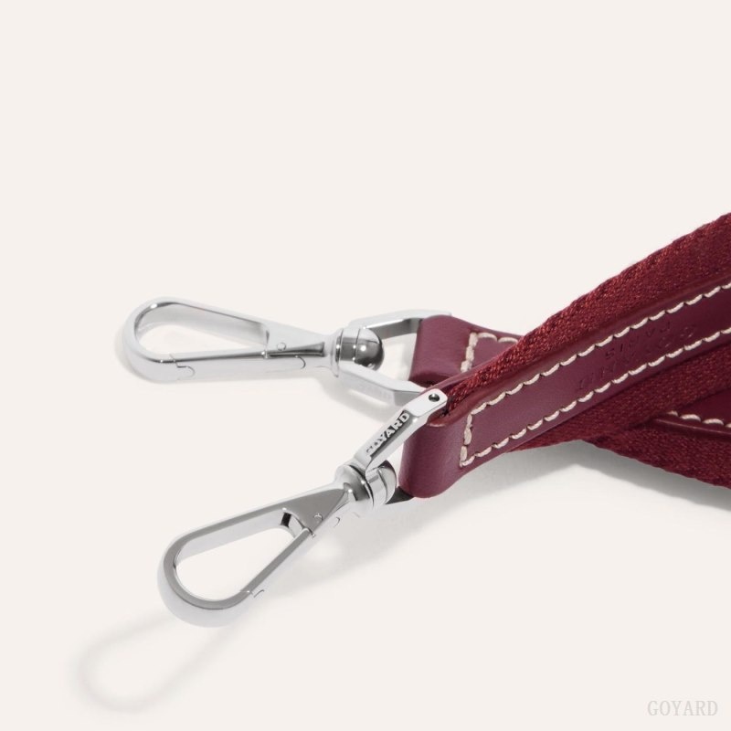 Burgundy Goyard SANGLE PM STRAP | NXIE3610