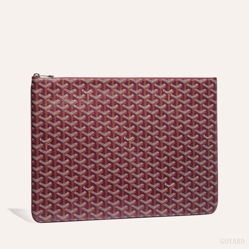 Burgundy Goyard SENAT GM DOCUMENT CASE | YFTM0703