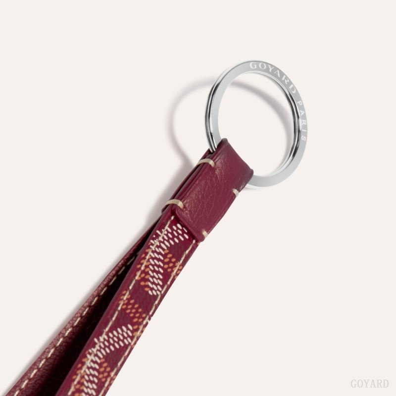 Burgundy Goyard SESAME KEY RING | AQEI3564