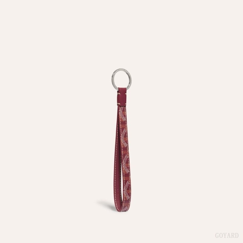 Burgundy Goyard SESAME KEY RING | AQEI3564