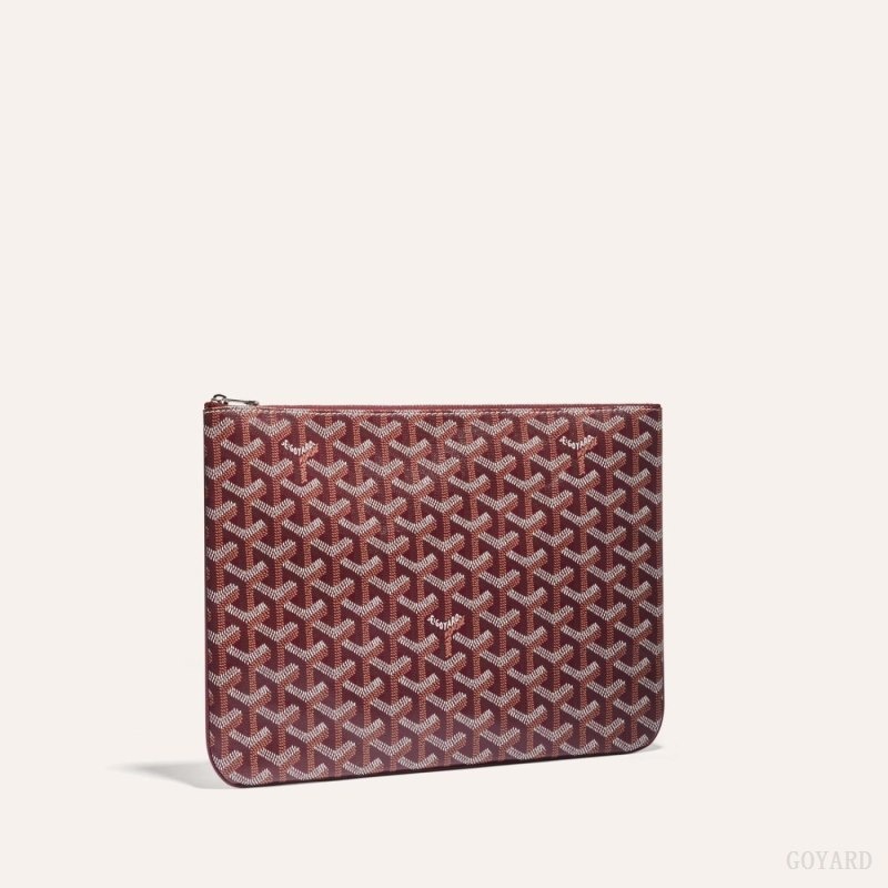 Burgundy Goyard SÉNAT MM POCKET | CGJY6679