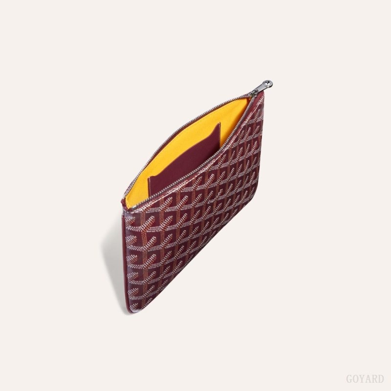 Burgundy Goyard SÉNAT PM POCKET | ZHLH5086