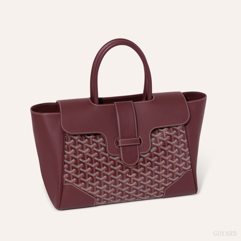 Burgundy Goyard Saïgon tote bag | BKTS7870