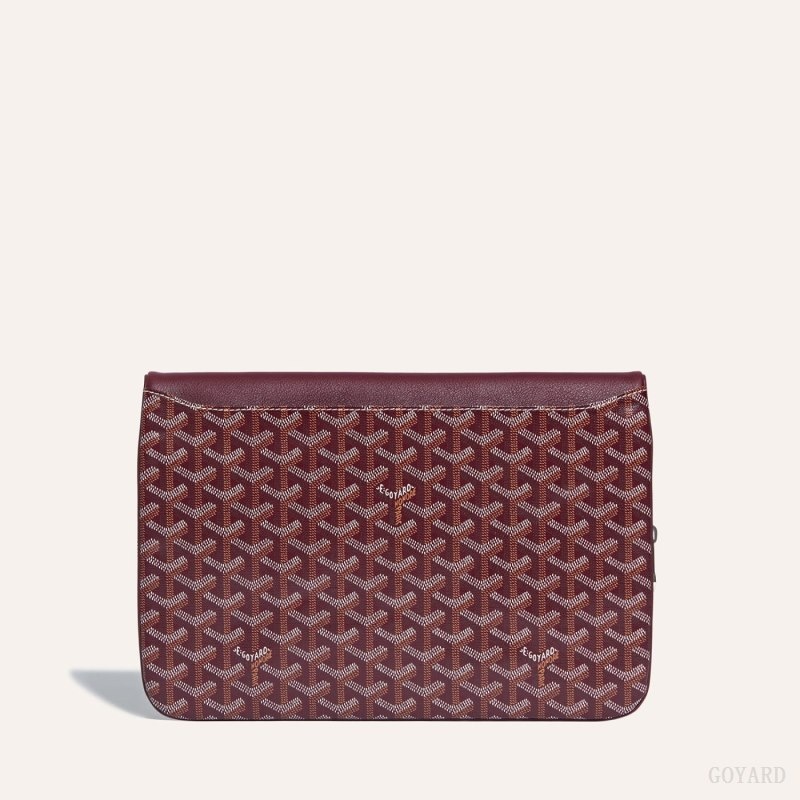 Burgundy Goyard Sainte-Marie GM Clutch | OPDM0155