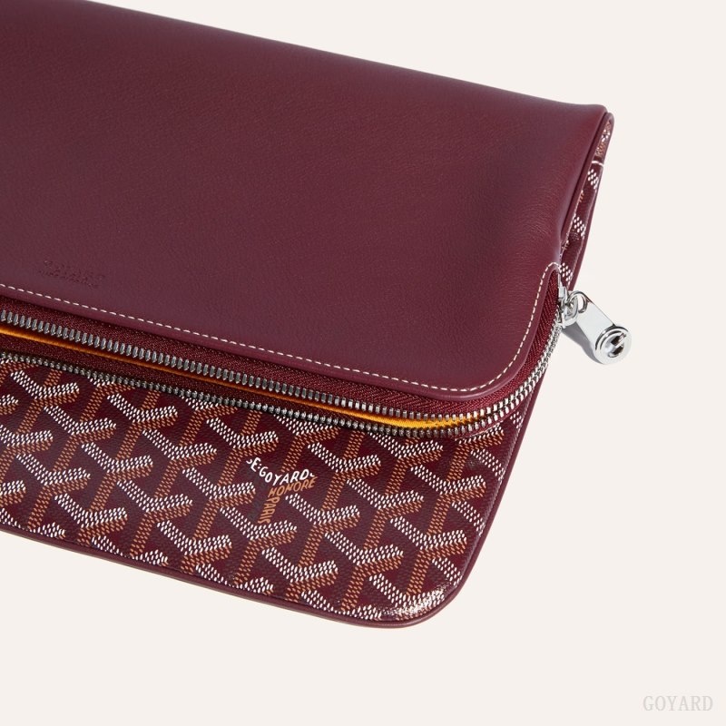 Burgundy Goyard Sainte-Marie GM Clutch | OPDM0155